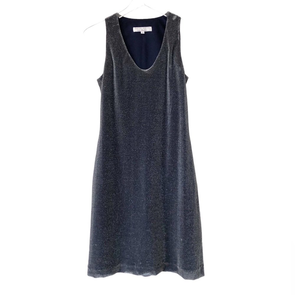 Andrea Polizzi | Y2K Shimmery Mesh Metallic Sleeveless Cocktail Dress New Years